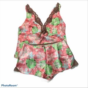2 Pc Kathryn Lingerie Pajama Set Med Lightweight